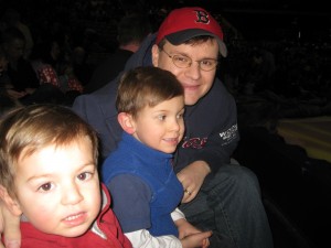 Chris, Nicholas and William at Disney on Ice!